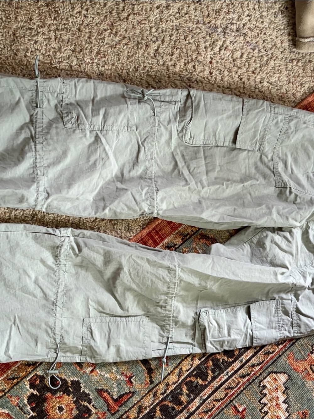 Aeropostale Light Green Cargo Pants with Utility Pockets